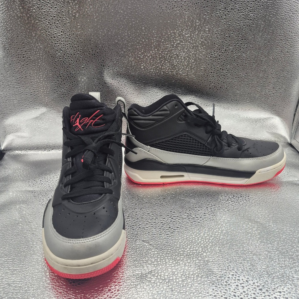 Jordan Flight 9.5 Black Wolf Grey Sport Red Sneakers 654975-060 Mens 6.5Y